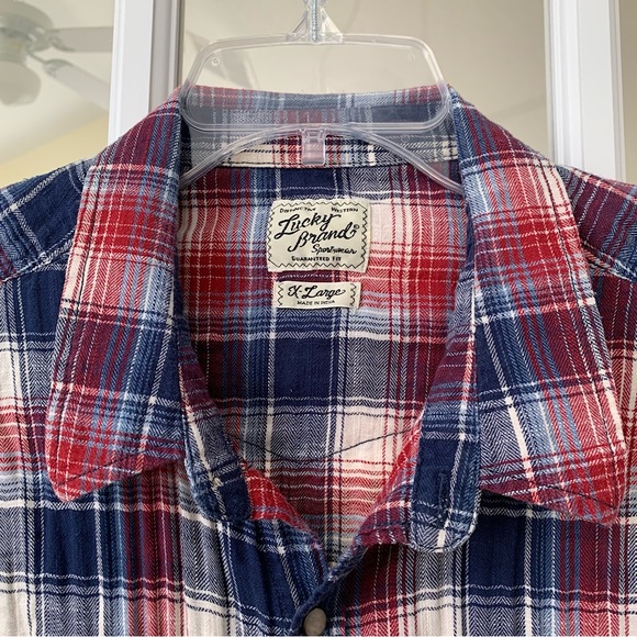 Lucky Brand Western Shirt w/pearl snaps - Picture 11 of 12